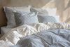 Zo! Home Cotton Bettwäsche 155x220 Punta di Cotone Powder Blue Punkte hellblau Bild 4