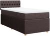 vidaXL Boxspringbett mit Matratze Dunkelbraun 90x190 cm Stoff 3289621 Bild 3