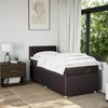 vidaXL Boxspringbett mit Matratze Dunkelbraun 90x190 cm Stoff 3289621 Bild 4