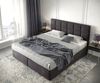 Boxspringbett Dream-Fine 180x200 cm Mikrofaser Schwarz mit Matratze und Topper Bild 4
