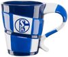 FC Schalke 04 Tasse Kaffeebecher Schal Blockstreifen 0,3l Bild 3