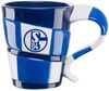 FC Schalke 04 Tasse Kaffeebecher Schal Blockstreifen 0,3l Bild 2
