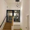 s.luce Orb Glaskugel Hängelampe 150cm Aufhängung Schwarz Rauch Ø 20cm Bild 4