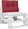 vidaXL Palettenkissen Weinrot 60x40x12 cm Stoff 360566 Bild 3