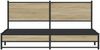 vidaXL Metallbett ohne Matratze Sonoma-Eiche 180x200 cm 3301395 Bild 5