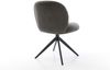 Drehstuhl Nube-Flex Mikrofaser Anthrazit Vintage Kreuzgestell breit Schwarz 360° drehbar Wippfunktion Taschenfederkern Bild 5