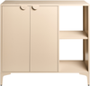 Sideboard mit 2 Türen ARDURA Metall Beige Bild 5