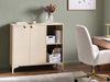 Sideboard mit 2 Türen ARDURA Metall Beige Bild 3