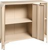Sideboard mit 2 Türen ARDURA Metall Beige Bild 4