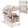 TWSOUL Wickeltisch Klappbarer 5-fach Höhenverstellbare Wickeltisch Wickelkommode, mit Schubladen Rollen, Stauraum, bis 65kg Für Babys & Kleinkinder Bild 4