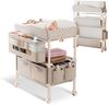 TWSOUL Wickeltisch Klappbarer 5-fach Höhenverstellbare Wickeltisch Wickelkommode, mit Schubladen Rollen, Stauraum, bis 65kg Für Babys & Kleinkinder Bild 5