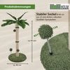 Kratzbaum Palme 85 cm Höhe mit Frottee & Sisal Kratzsäule zum Krallen wetzen Spielen Klettern Bild 3