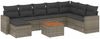 vidaXL 9-tlg. Garten-Sofagarnitur mit Kissen Grau Poly Rattan 3257033 Bild 2