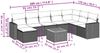 vidaXL 9-tlg. Garten-Sofagarnitur mit Kissen Grau Poly Rattan 3257033 Bild 3
