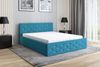 Polsterbett VALI-OM 120x200 ohne Matratze, Bettkasten und Lattenrost. Farbe: Azur 13 Bild 2