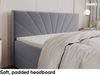 MEBLINI Boxspringbett JOHN 140x200 cm mit Bettkasten - H3P/Grau Samt Polsterbett - Doppelbett mit Topper & Taschenfederkern-Matratze Bild 5