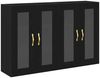 vidaXL Wandschränke 2 pcs Schwarz Eichen-Optik 69,5 x 34 x 90 cm 3334319 Bild 2