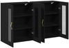 vidaXL Wandschränke 2 pcs Schwarz Eichen-Optik 69,5 x 34 x 90 cm 3334319 Bild 5