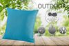 heimtexland Â® OUTDOOR Lounge Dekokissen LOTUS EFFEKT wetterfest 45x45 Garten Kissen Outdoorkissen Typ551 dunkelgrau Bild 2