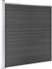 vidaXL Zaunelement Set WPC 1045x186 cm Schwarz 3070433 Bild 4