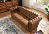 Sofa 203x86x72 braun CHESTERFIELD Bild 3