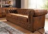 Sofa 203x86x72 braun CHESTERFIELD Bild 2