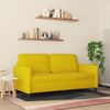 vidaXL 2-Sitzer-Sofa Gelb 140 cm Samt 359448 Bild 3