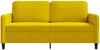 vidaXL 2-Sitzer-Sofa Gelb 140 cm Samt 359448 Bild 4