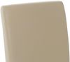 6er-Set Esszimmerstuhl Küchenstuhl Stuhl Latina, LEDER ~ creme, helle Beine Bild 3