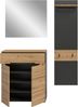 Garderobenkombination (B/H/T: 140x190x37 cm) in Artisan Nachbildung Bild 3