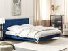 Bett mit Lattenrost LIMOUX 180 x 200 cm Samtstoff Marineblau Bild 3
