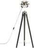 vidaXL Stativlampe Schwarz Mango Massivholz 97 cm 286110 Bild 5