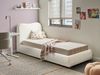Bett mit Stauraum BLAGNAC Bouclé Cremeweiß 90 x 200 cm Bild 3