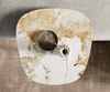 Couchtisch Edge Boot 60x60 cm Keramik Minas Melange Eleny Metall Effektfinish Titan Bild 4