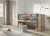 Halbhohes Bett mit Schreibtisch u. Regalen Sam 98 x 219 x 116.6 cm Bild 5