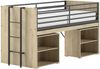 Halbhohes Bett mit Schreibtisch u. Regalen Sam 98 x 219 x 116.6 cm Bild 2