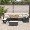vidaXL Gartensofa-set 9 pcs Schwarz Poly-Rattan 3361755 Bild 3