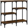 vidaXL Konsolentisch Räuchereiche 80x29x75 cm Holzwerkstoff 834077 Bild 4