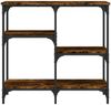 vidaXL Konsolentisch Räuchereiche 80x29x75 cm Holzwerkstoff 834077 Bild 3