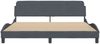 vidaXL Bettgestell "Dover" Dunkelgrau 180x200 cm Samt 373233 Bild 4