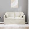 vidaXL Sofa Creme 138 x 78 x 80 cm Samt 42024420 Bild 3