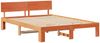 vidaXL Bettrahmen Wachsbraun 150 x 200 cm Massives Kiefernholz 872649 Bild 4