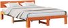vidaXL Bettrahmen Wachsbraun 150 x 200 cm Massives Kiefernholz 872649 Bild 2