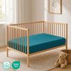 Buymax Spannbettlaken Babybett Kinderbett 60x120cm 70x140cm, Jersey 100% Baumwolle, Gummizug: Rundumgummi, (1 Stück), bis 15 cm Matratzenhöhe, weich, atmungsaktiv, hautfreundlich Bild 2