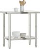 vidaXL Küchen-Arbeitstisch 82,5x55x85 cm Edelstahl 376454 Bild 4
