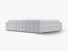 Micadoni Ecksofa Kendal 6-Sitzer Links Strukturierter Stoff Hellgrau Bild 3