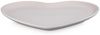 LeCreuset Servierplatte in Herzform aus Steinzeug 32cm | Shell Pink : Shell Pink Bild 2