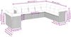 vidaXL 10-tlg. Garten-Sofagarnitur mit Kissen Beige Poly Rattan 3217858 Bild 3