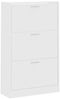 vidaXL Schuhschrank Weiß 63x24x103 cm Holzwerkstoff 342550 Bild 3