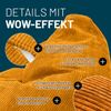 Lumaland Gaming Sitzsack XXL aus Cord | Gaming Sessel für Erwachsene & Teenager | Komfortabler Bean Bag 135x100 cm [Senfgelb] Bild 5